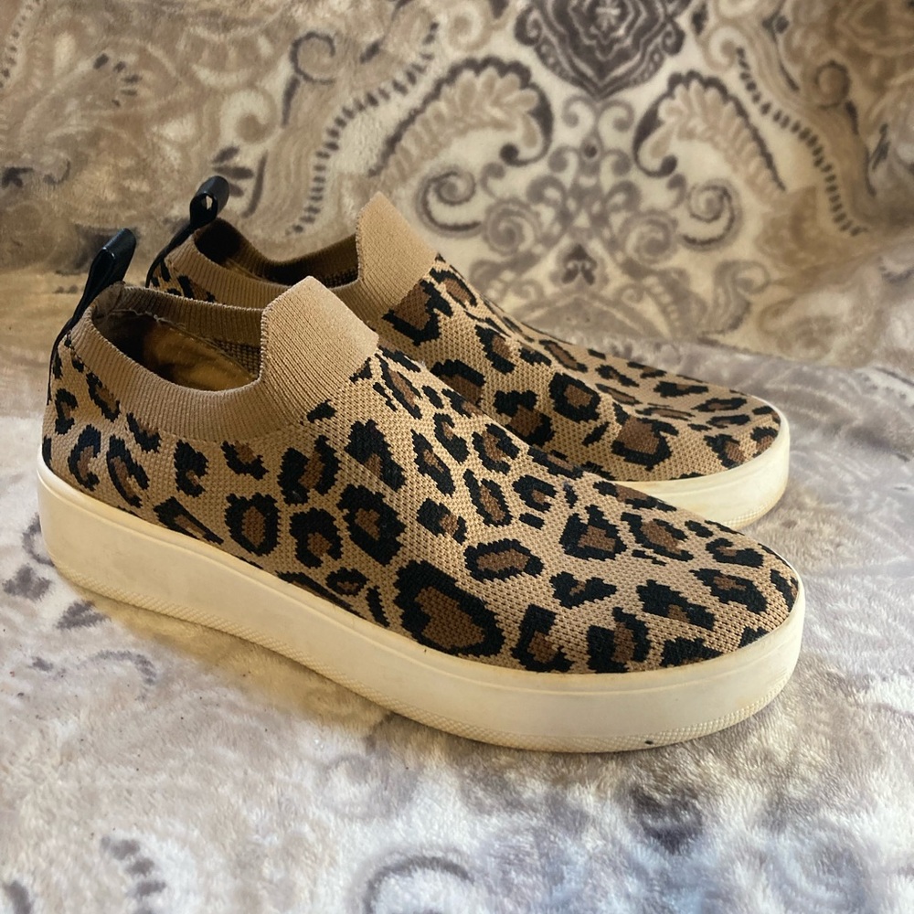 Steve Madden Leopard Print Slip-On Sneakers